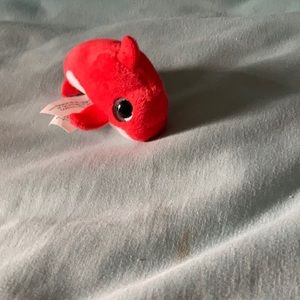 Red stuffy dolphin